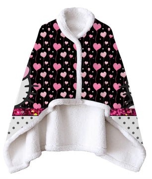 Wearable Blanket Hello Kitty Blanket Soft Fleece Warm Winter WB11 - Lusy Store LLC