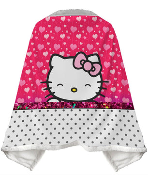 Wearable Blanket Hello Kitty Blanket Soft Fleece Warm Winter WB11 - Lusy Store LLC