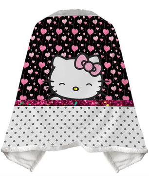 Wearable Blanket Hello Kitty Blanket Soft Fleece Warm Winter WB11 - Lusy Store LLC