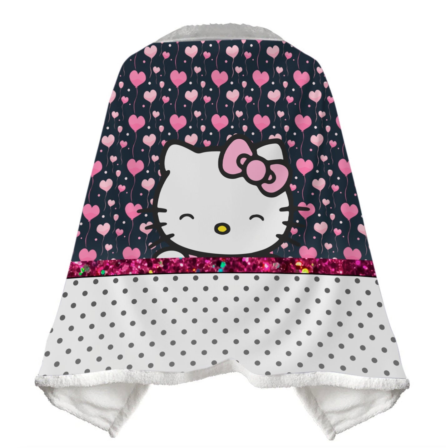 Wearable Blanket Hello Kitty Blanket Soft Fleece Warm Winter WB11 - Lusy Store LLC