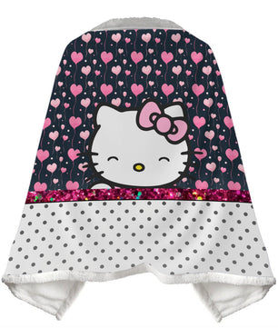 Wearable Blanket Hello Kitty Blanket Soft Fleece Warm Winter WB11 - Lusy Store LLC