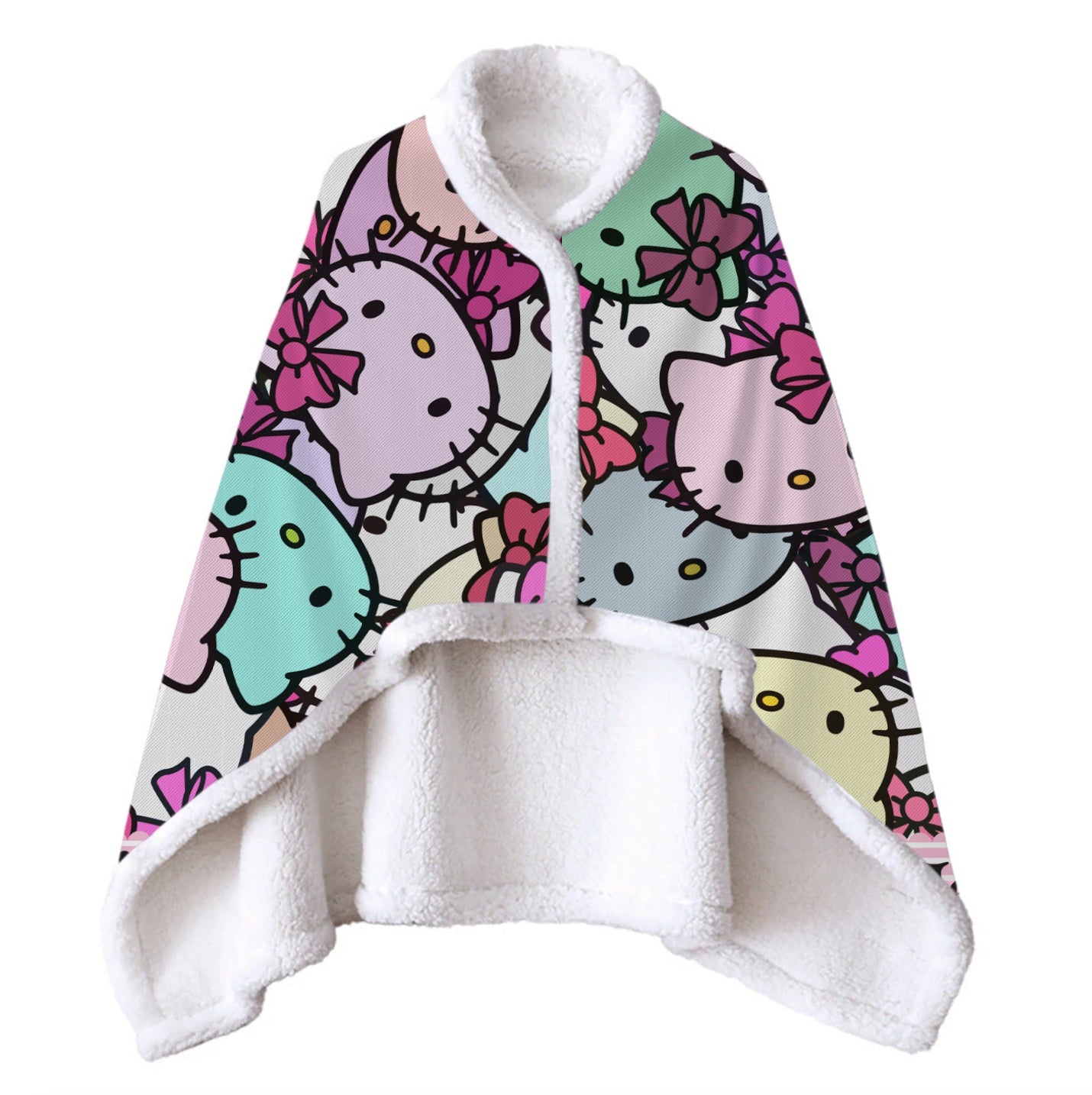 Wearable Blanket Hello Kitty Blanket Soft Fleece Warm Winter WB14 - Lusy Store LLC